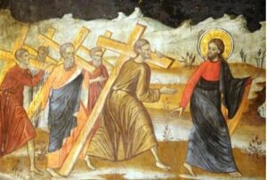 Evanghelia despre luarea Crucii si urmarea Domnului nostru Iisus Hristos