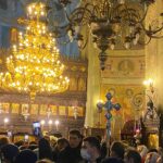 Procesiune cu Icoana Maicii Domnului Indrumatoarea de la Biserica Mihai Voda